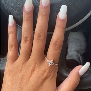 Sophisticated Rose gold Engagement Ring//Promise Ring